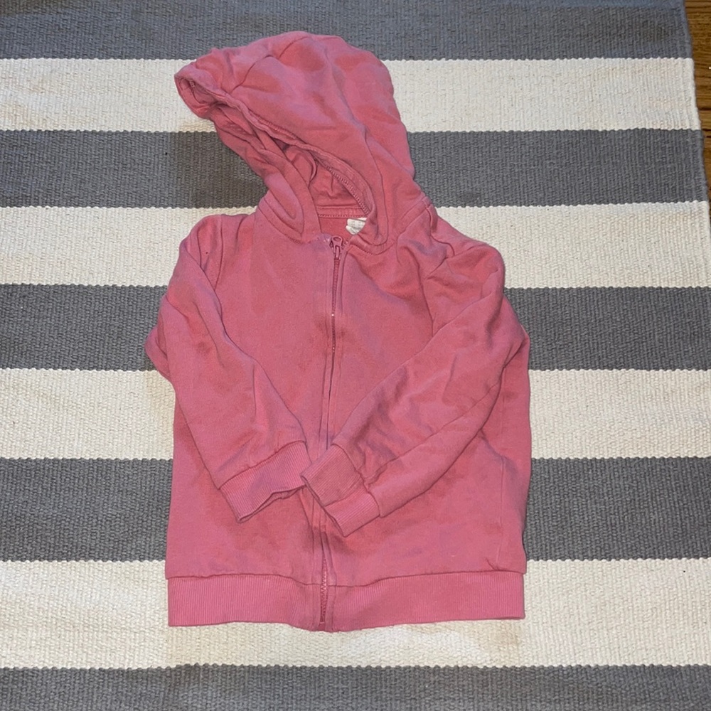 H&M dusty pink 12-18mo zip up hoodie